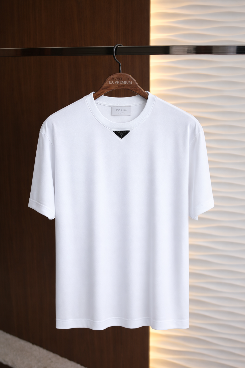 Prada Classic Tişört - Beyaz