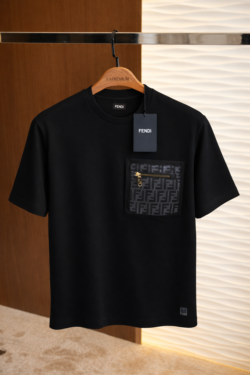 FENDI Classic Tişört - Siyah