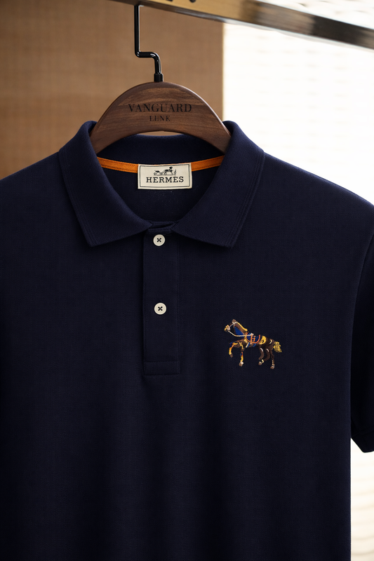 Hermes Classic Polo Tişört - Lacivert