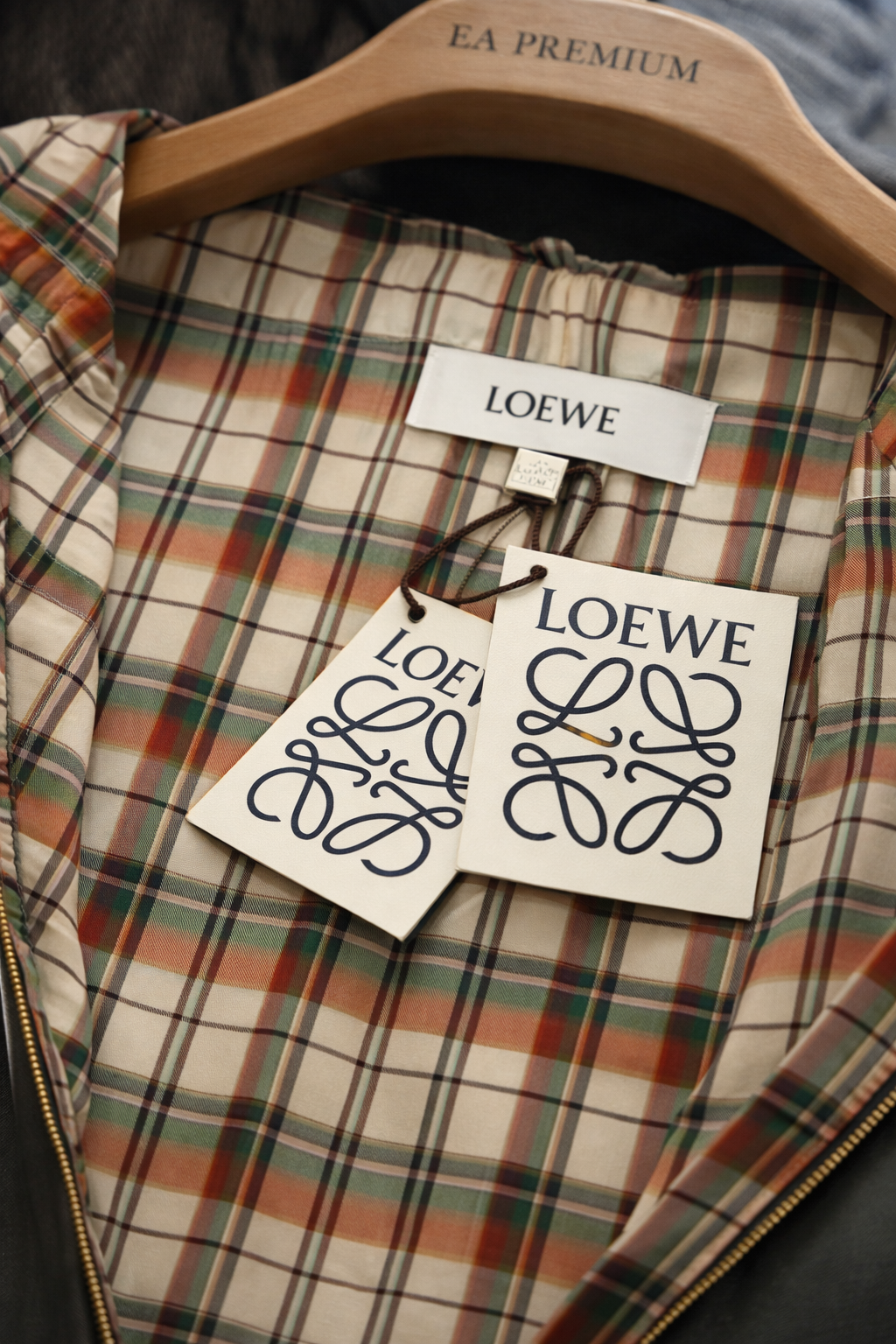 LOEWE Tasarım Deri Ceket
