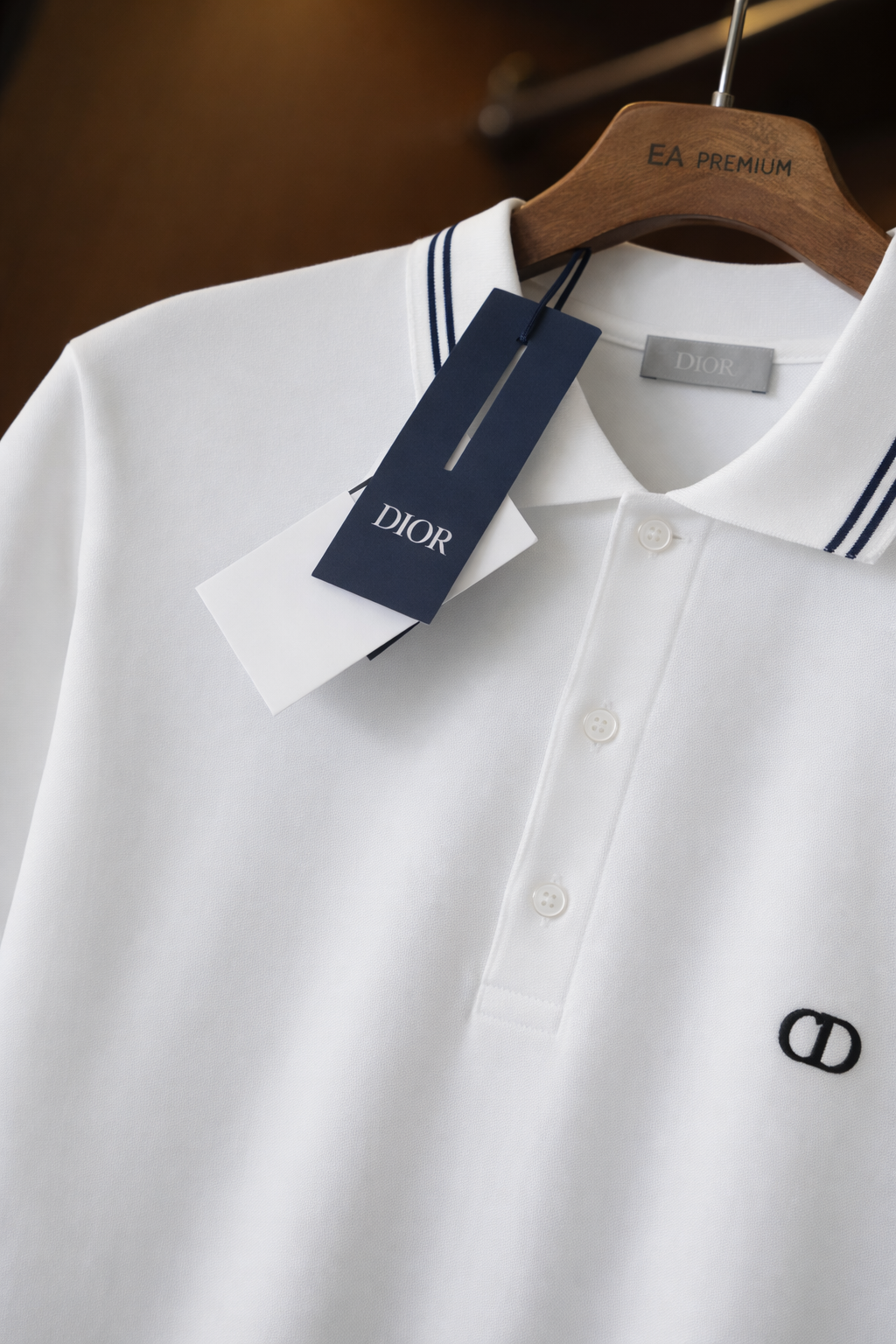 DIOR Polo Yaka T-Shirt - Beyaz