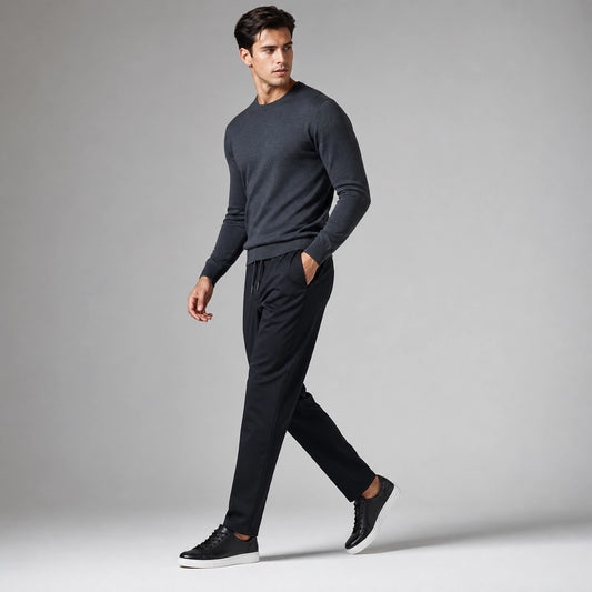 Dolce & Gabbana Metal DG Logolu Siyah Jogger Pantolon