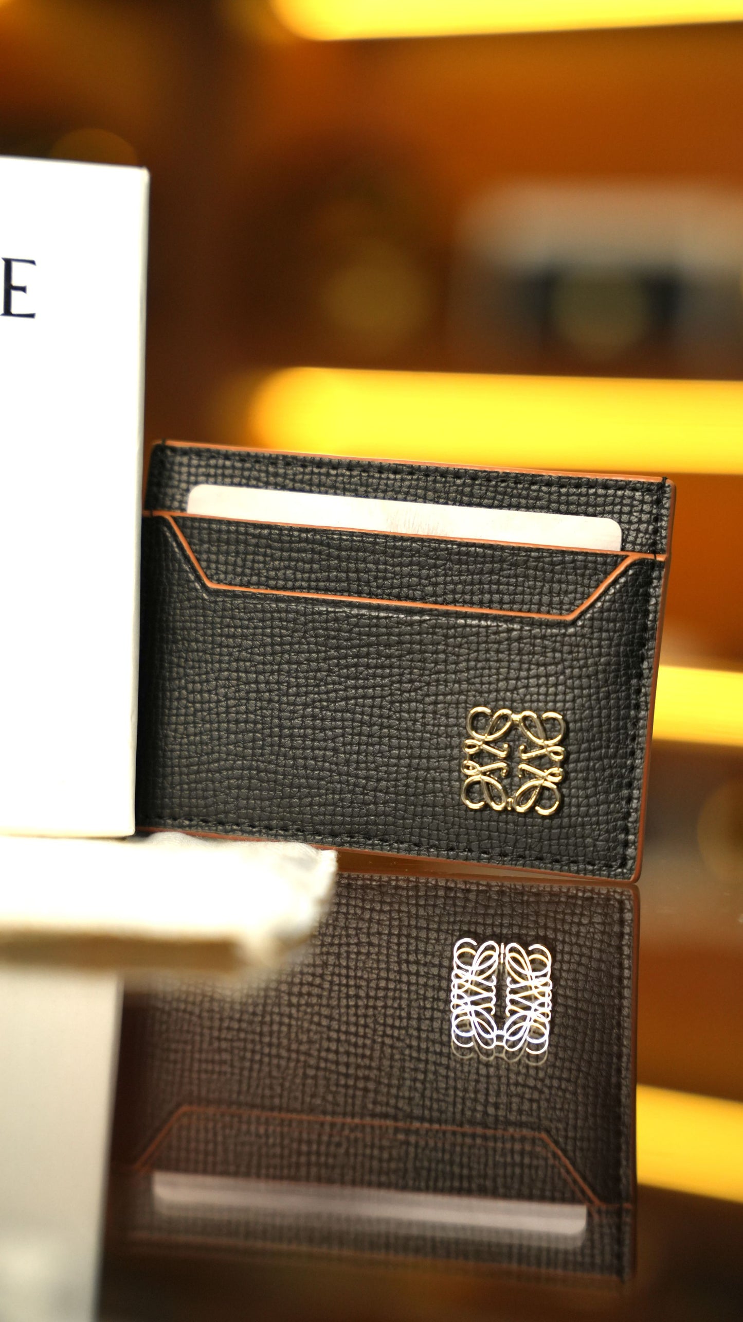 Loewe Anagram Deri Kartlık – Siyah