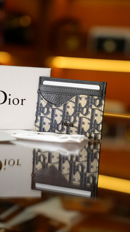 Dior Oblique Jacquard Kartlık – Siyah