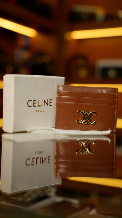 Celine Triomphe Deri Kartlık – Taba