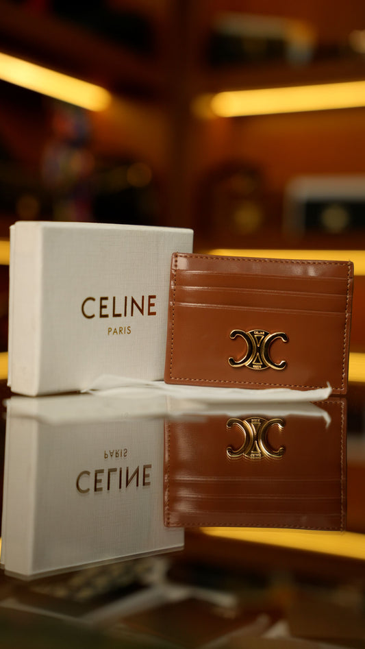 Celine Triomphe Deri Kartlık – Taba