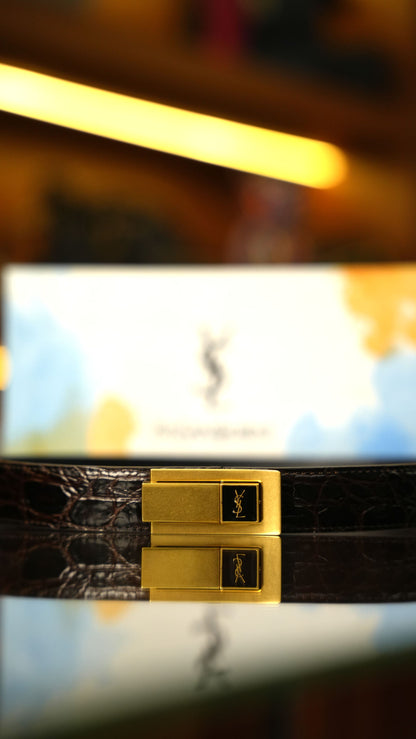 Saint Laurent YSL Kemer – Kahverengi Croco