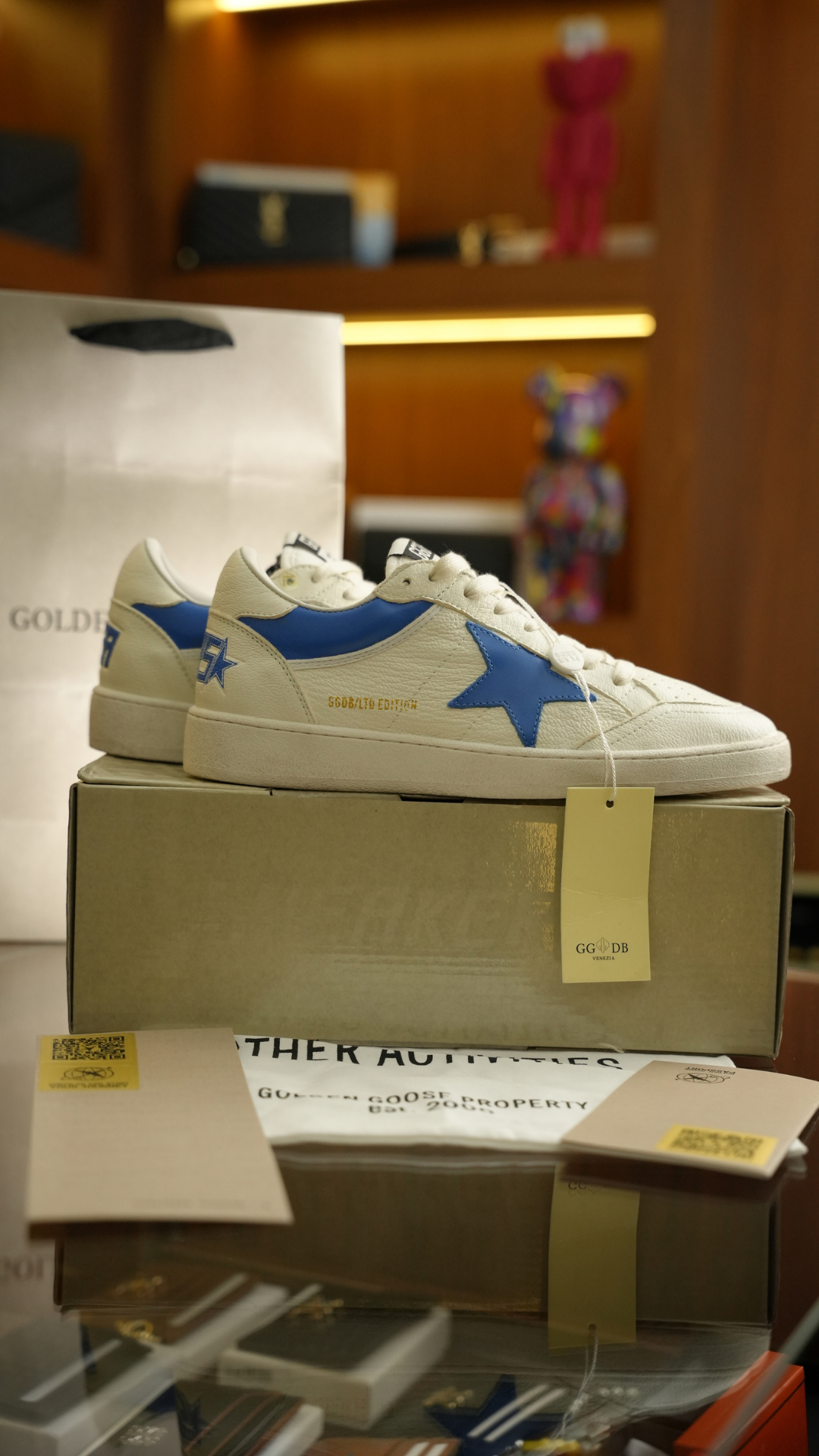 GOLDEN GOOSE Blue Detay Erkek Sneaker