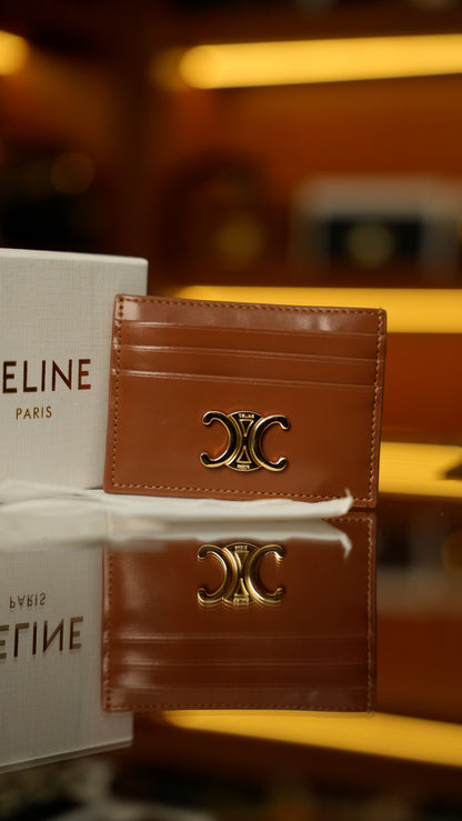 Celine Triomphe Deri Kartlık – Taba