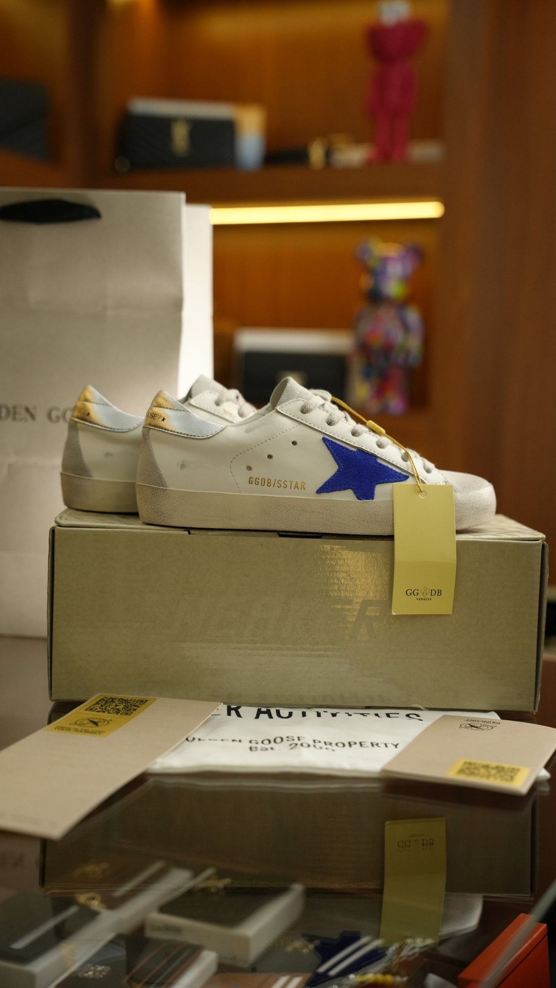 GOLDEN GOOSE Silver Detay Kadın Deri Sneaker