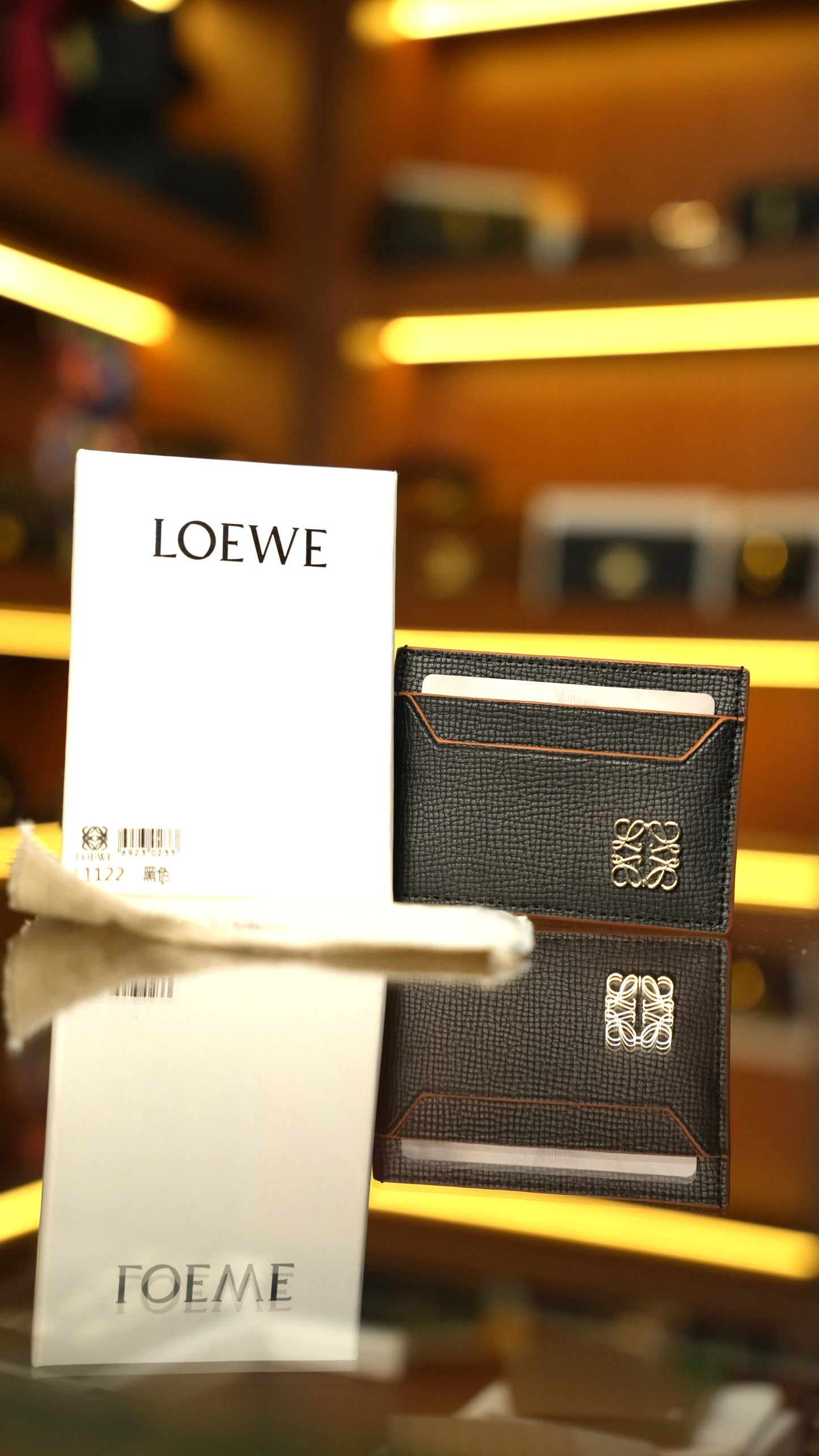 Loewe Anagram Deri Kartlık – Siyah