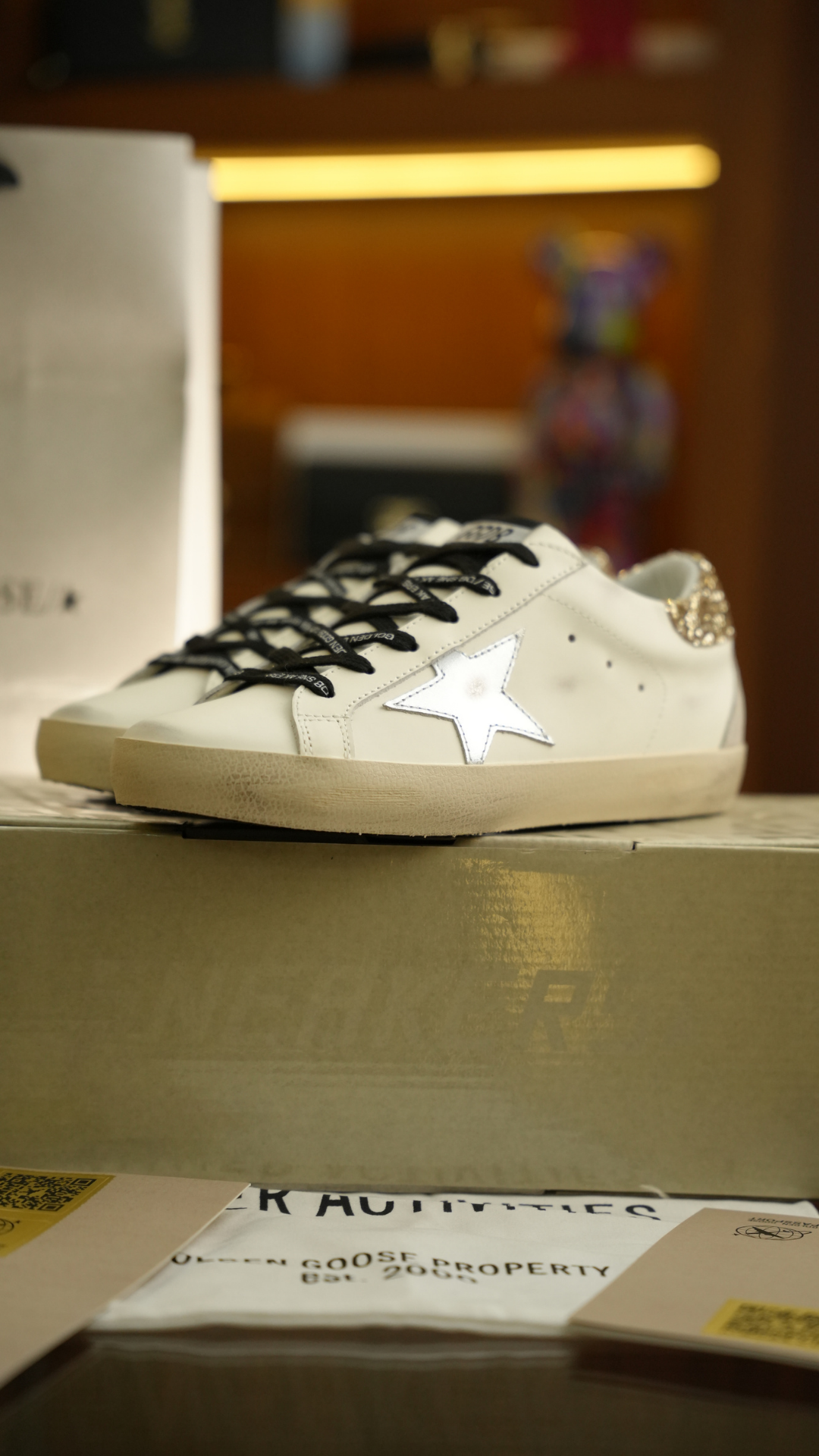GOLDEN GOOSE Pull Detay Kadın Deri Sneaker