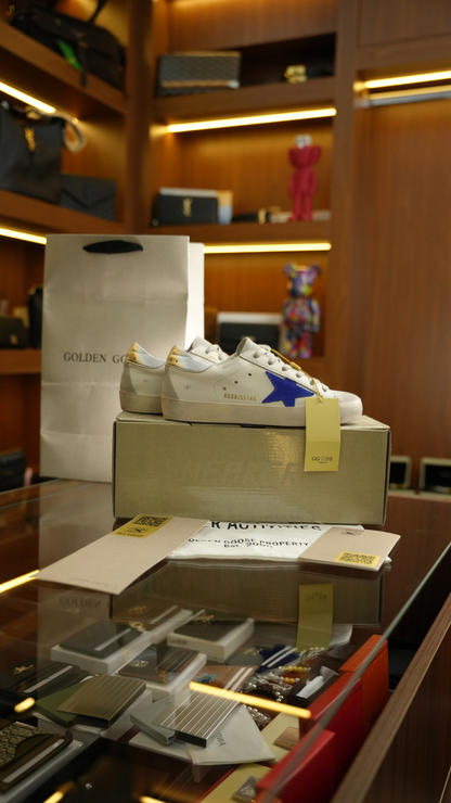 GOLDEN GOOSE Silver Detay Kadın Deri Sneaker