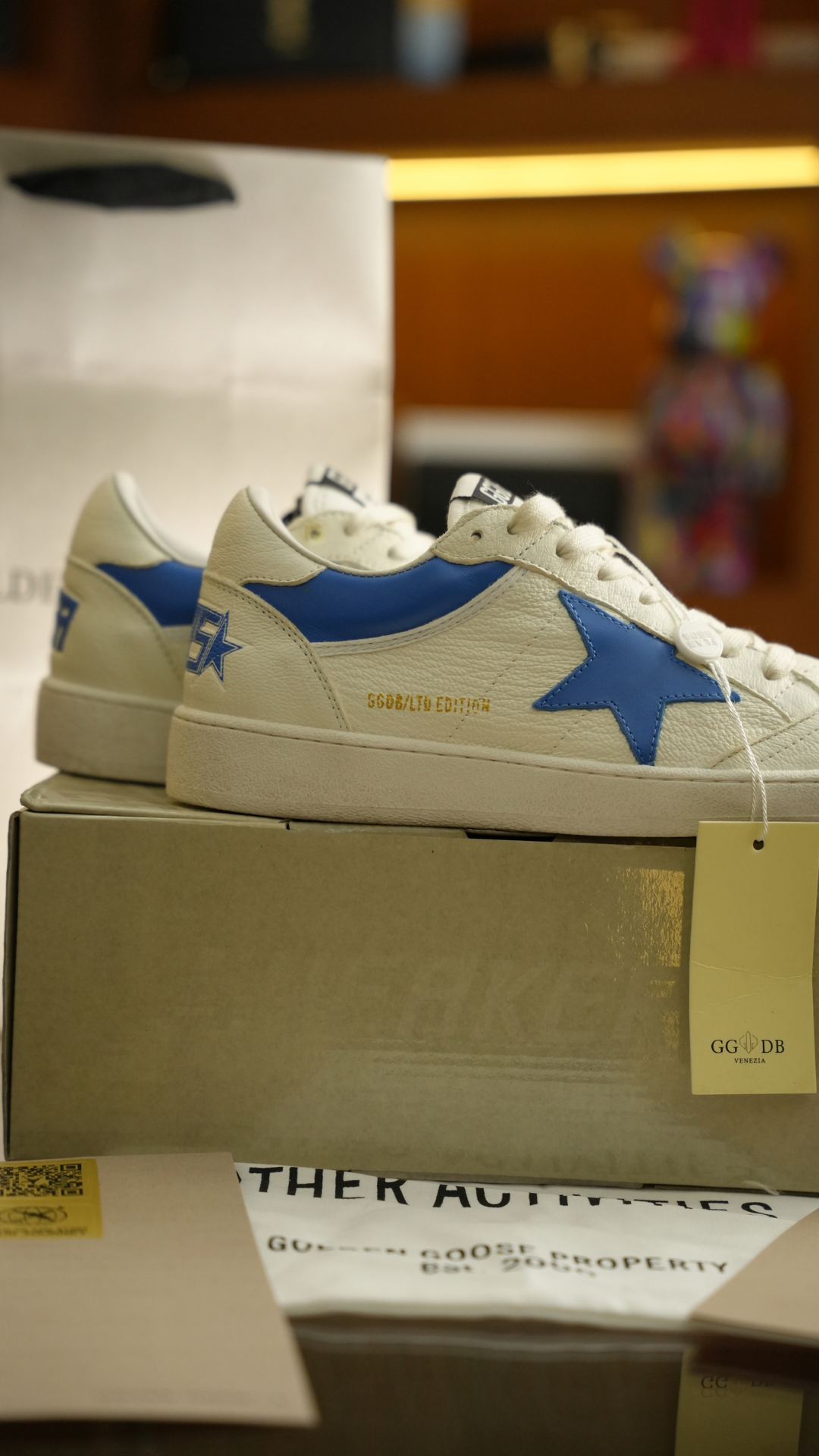 GOLDEN GOOSE Blue Detay Erkek Sneaker