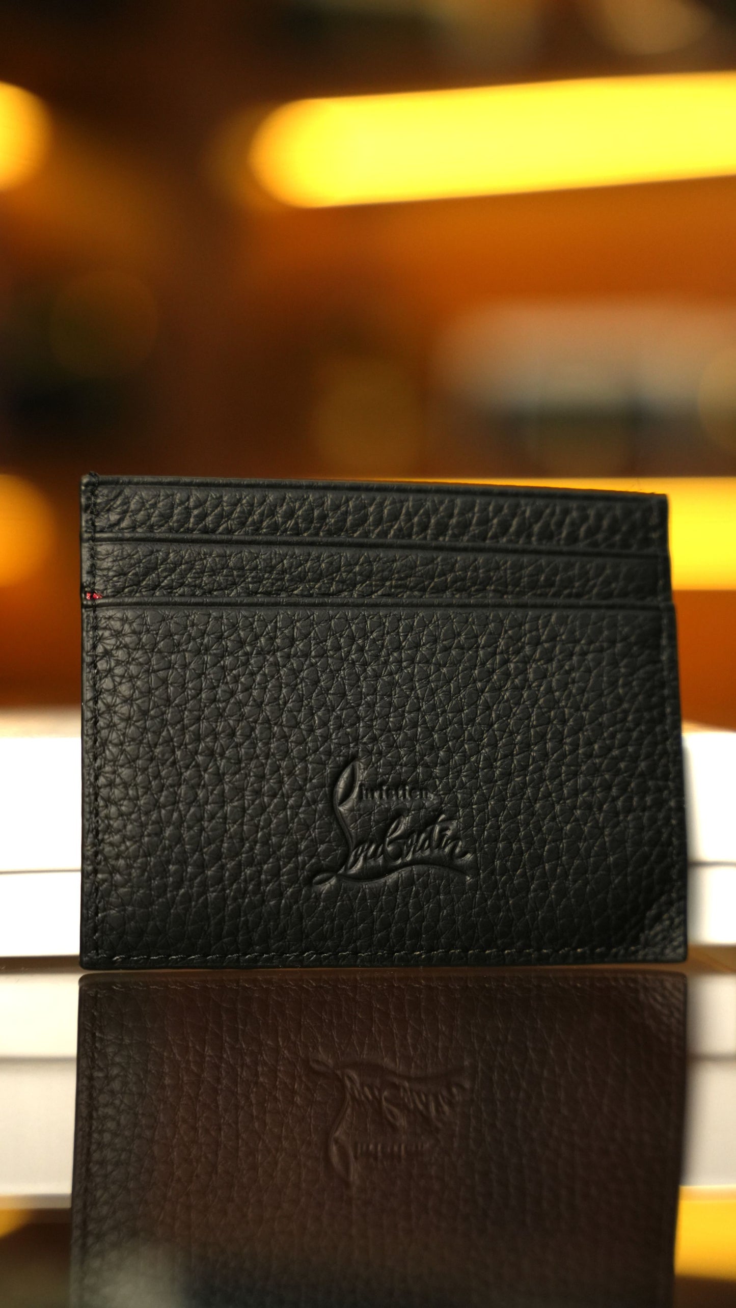 Christian Louboutin Deri Kartlık – Siyah