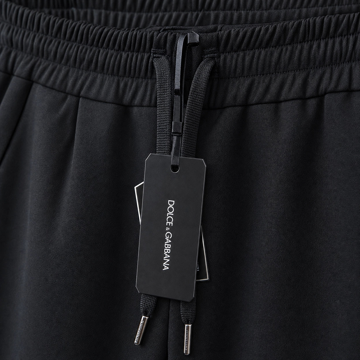Dolce & Gabbana Metal DG Logolu Siyah Jogger Pantolon
