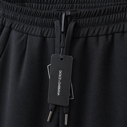 Dolce & Gabbana Metal DG Logolu Siyah Jogger Pantolon