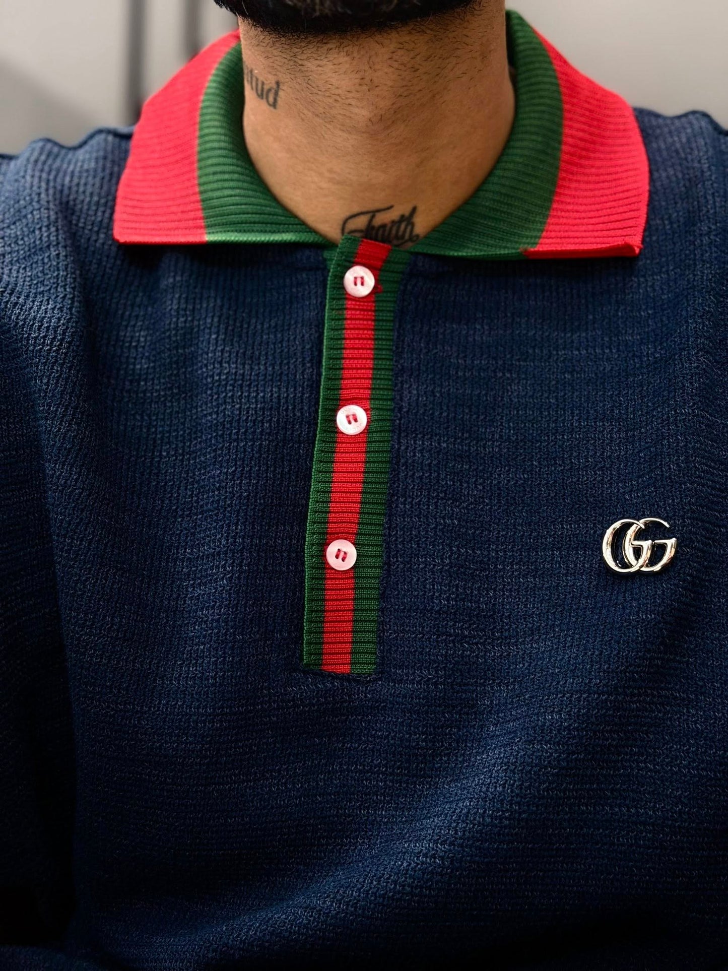 GUCCI - Polo Yaka T-Shirt - Lacivert