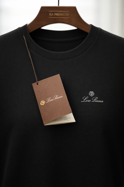LORO PIANA Metal Logo Detaylı T-Shirt - Antrasit