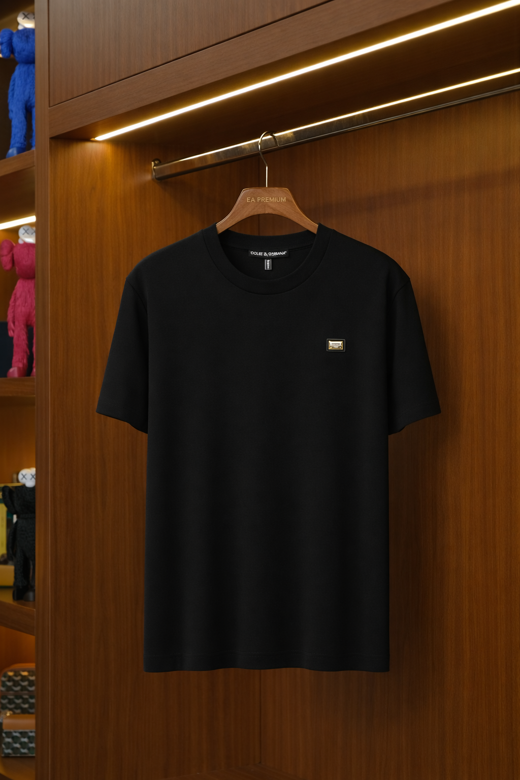 DOLCE & GABANA Metal Logo Detaylı T-Shirt - Siyah