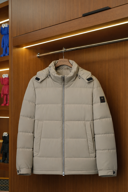ZEGNA %100 Kaz Tüyü Mont - Gri
