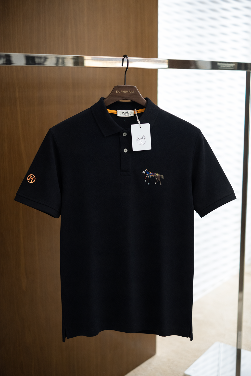 Hermes Classic Polo Tişört - Siyah