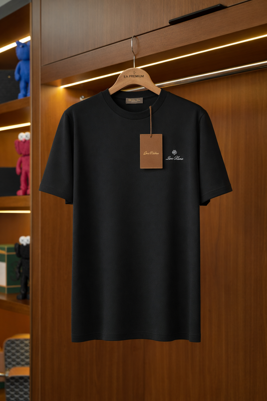 LORO PIANA Metal Logo Detaylı T-Shirt - Antrasit