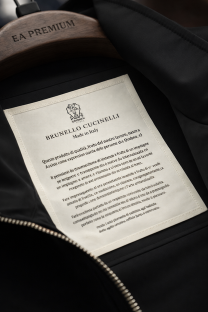 Brunello Cucinelli Tasarım Ceket - Siyah