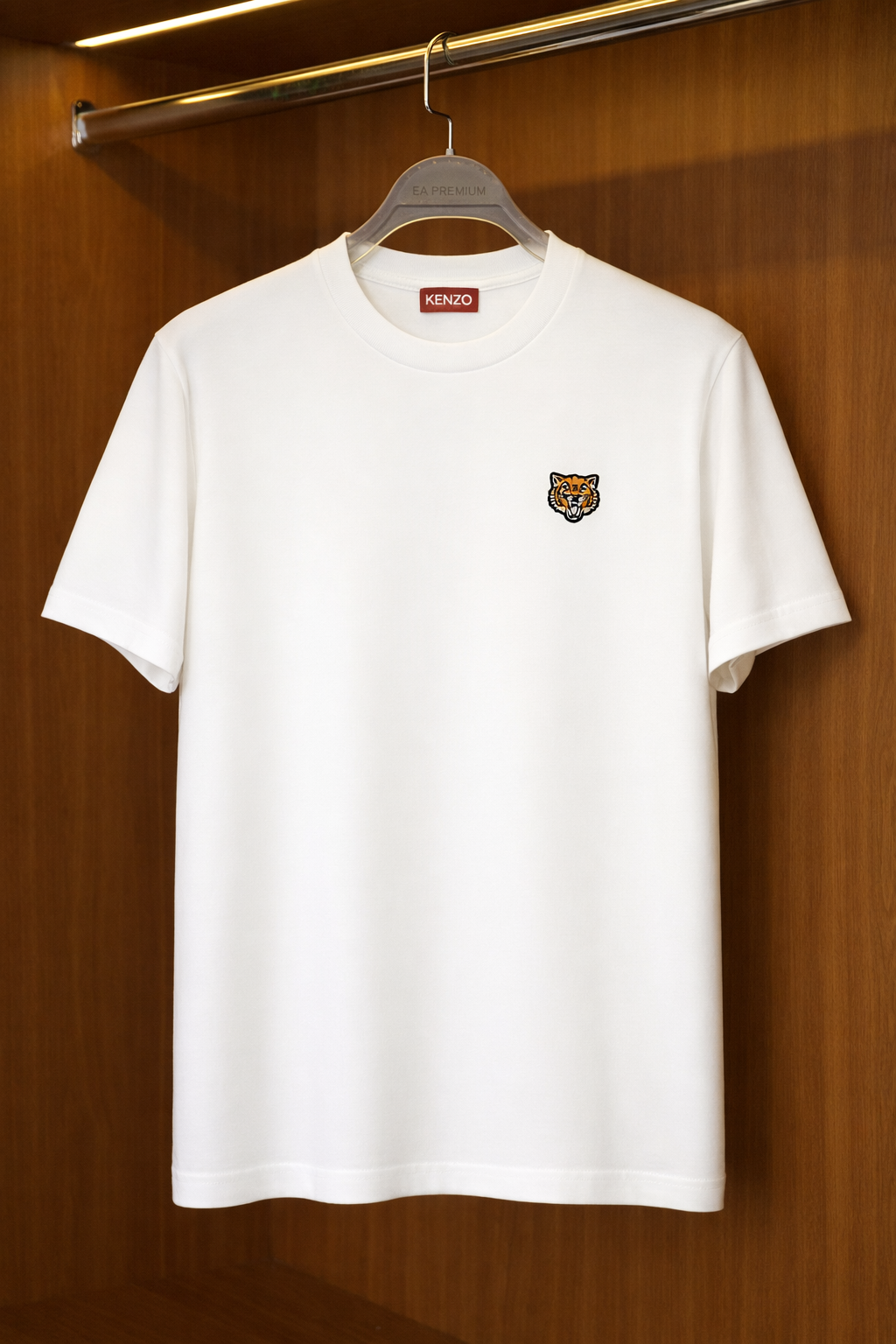 KENZO Bisiklet Yaka T-Shirt - Beyaz