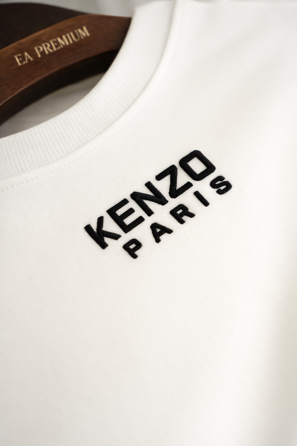 KENZO Bisiklet Yaka T-Shirt - Beyaz