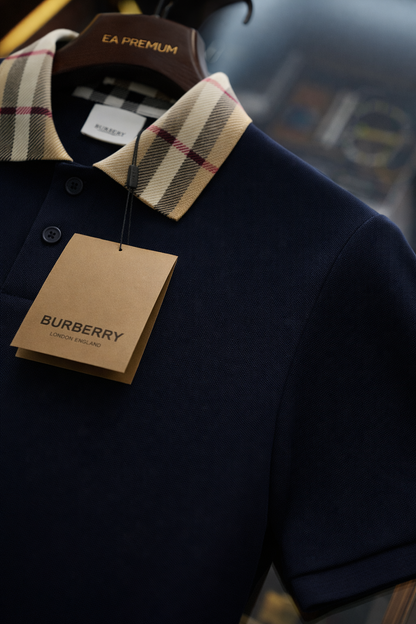 BURBERRY Polo Yaka T-Shirt - Lacivert