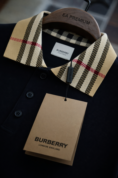 BURBERRY Polo Yaka T-Shirt - Lacivert