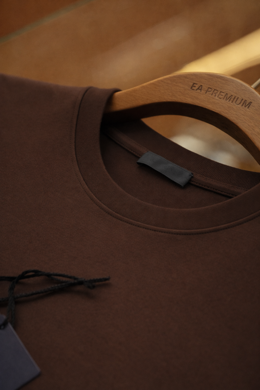 PRADA Bisiklet Yaka T-Shirt - Kahverengi
