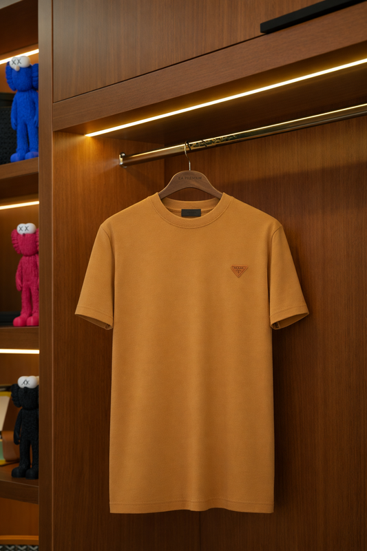 PRADA Bisiklet Yaka T-Shirt