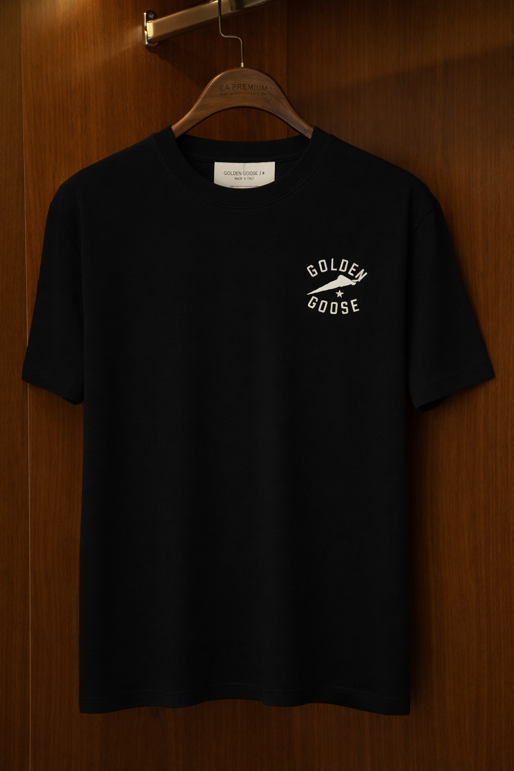 Golden Goose Deluxe Brand Bisiklet Yaka T-Shirt - Siyah