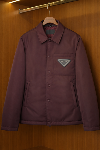 Prada Düğme Detaylı Mont - Bordo