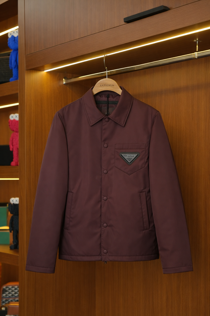 Prada Tasarım Mont - Bordo