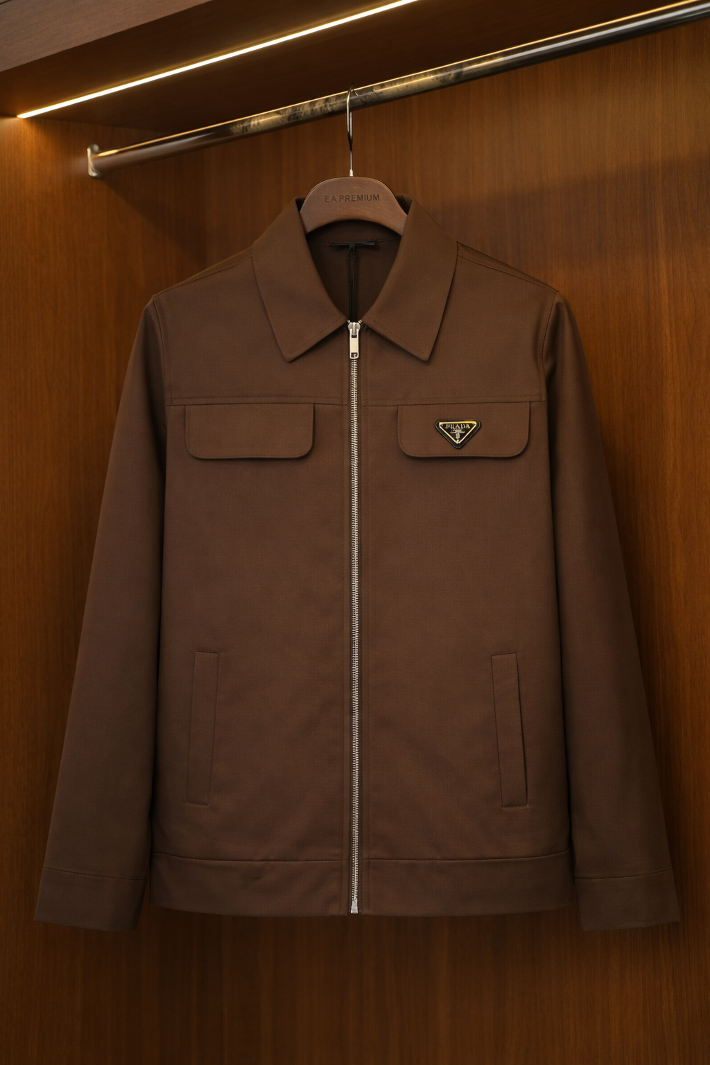 Prada Süet Ceket - Kahverengi