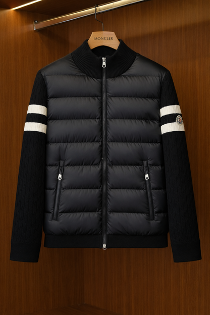 MONCLER Doğal Deri Ceket - Siyah