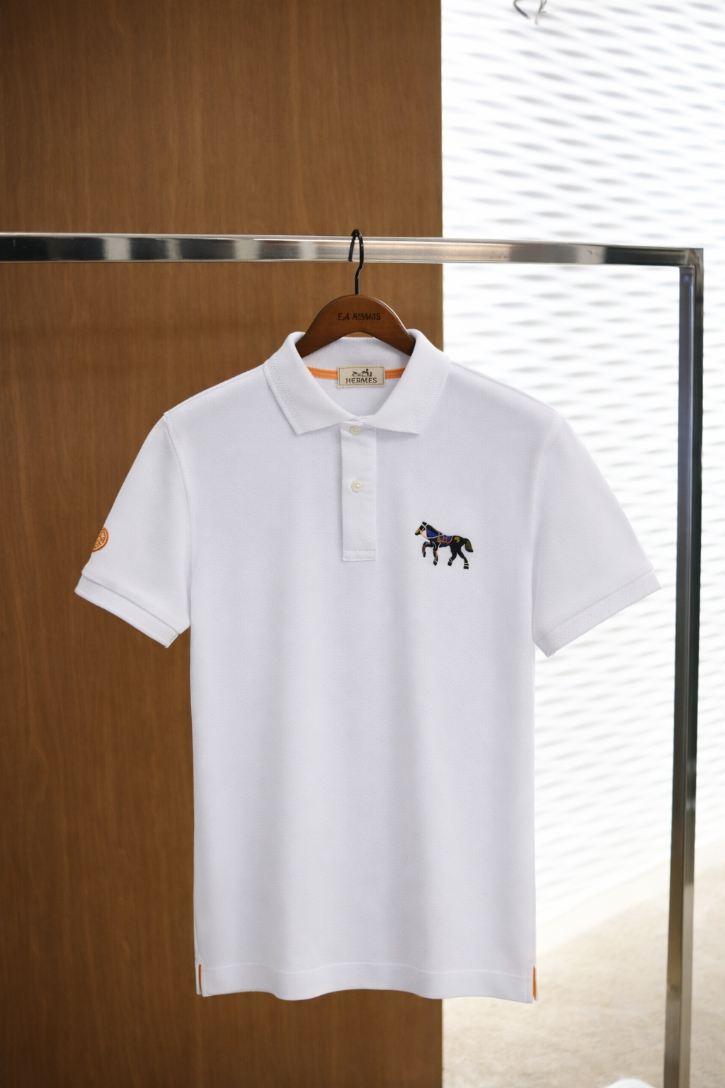 Hermes Classic Polo Tişört - Beyaz