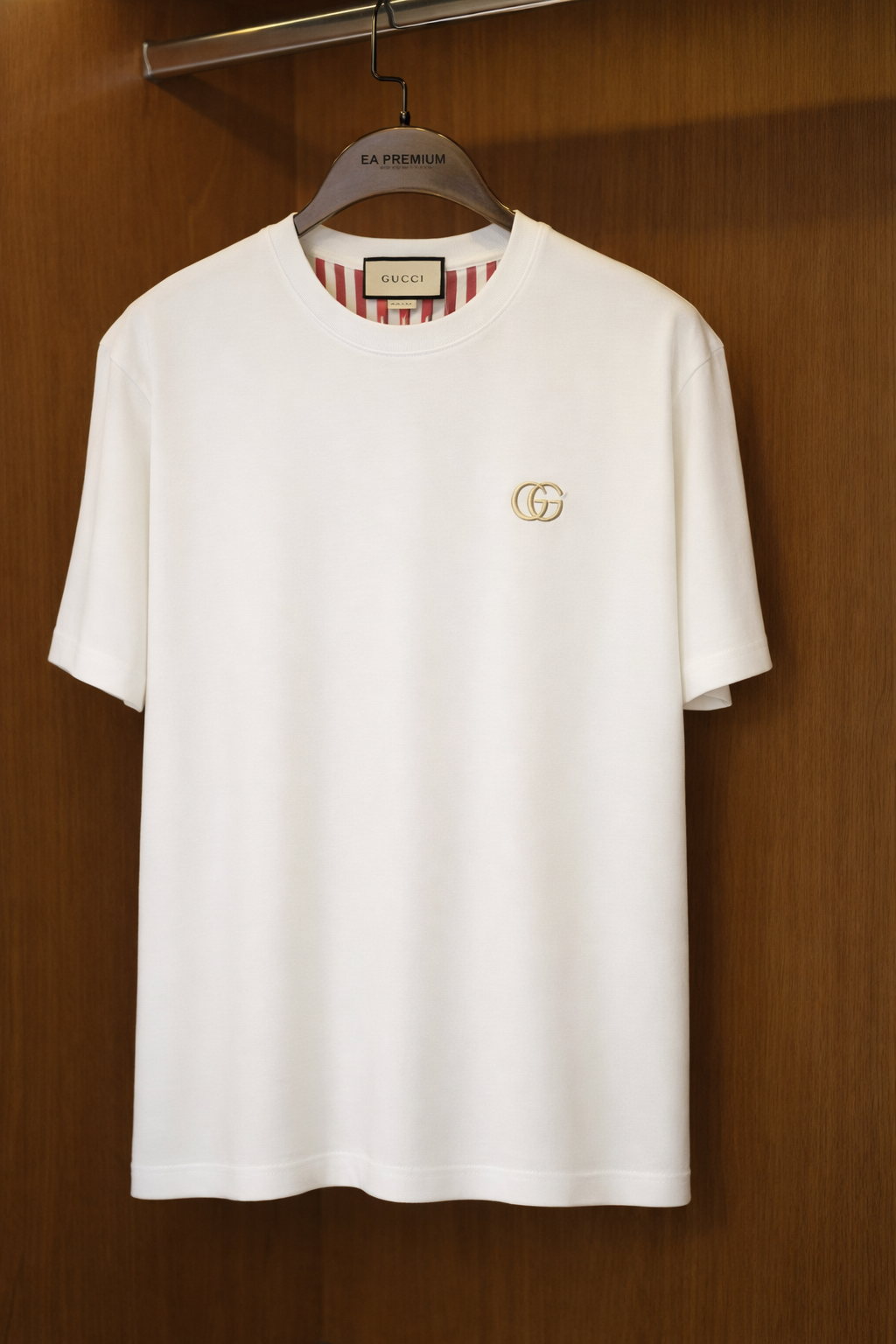 GUCCI Bisiklet Yaka T-Shirt - Beyaz