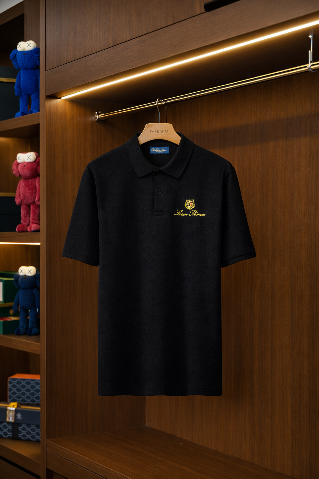 LORO PIANA - Polo Yaka T-Shirt - Siyah