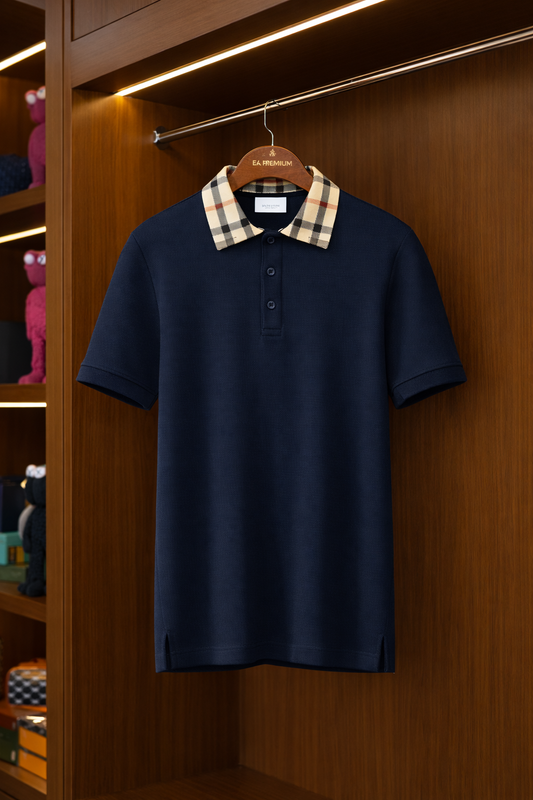 BURBERRY Polo Yaka T-Shirt - Lacivert