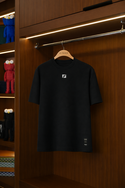 FENDI Metal Logo Detaylı T-Shirt - Siyah