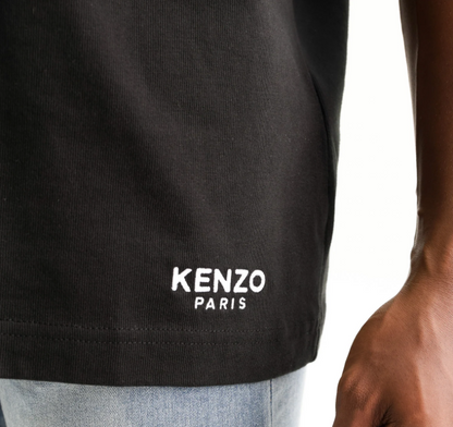 KENZO Punch İşleme T-Shirt - Siyah