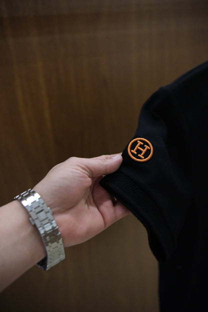 Hermes Classic Polo Tişört - Siyah