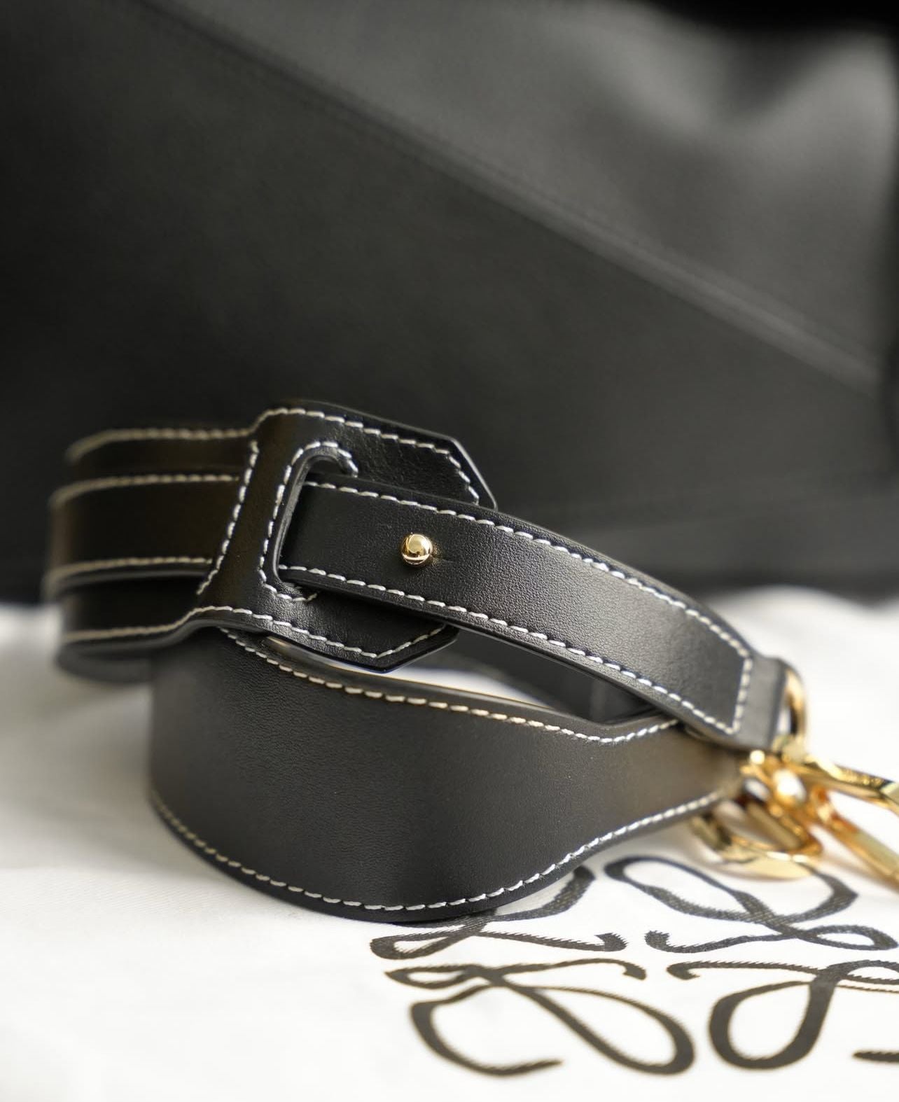 Loewe Puzzle Deri Çanta – Siyah