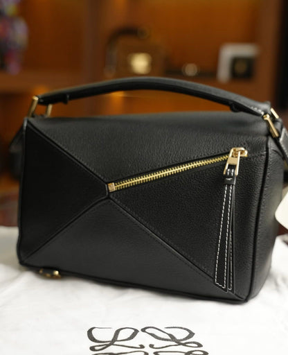 Loewe Puzzle Deri Çanta – Siyah