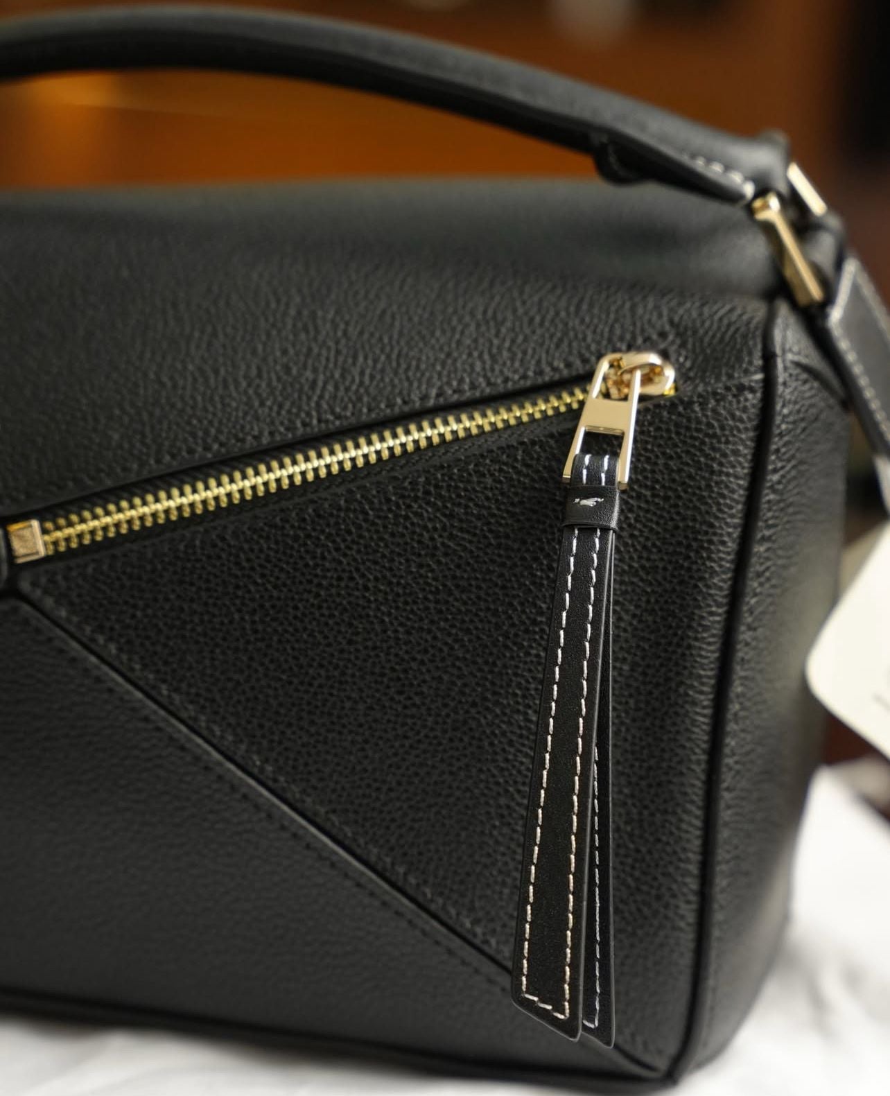 Loewe Puzzle Deri Çanta – Siyah