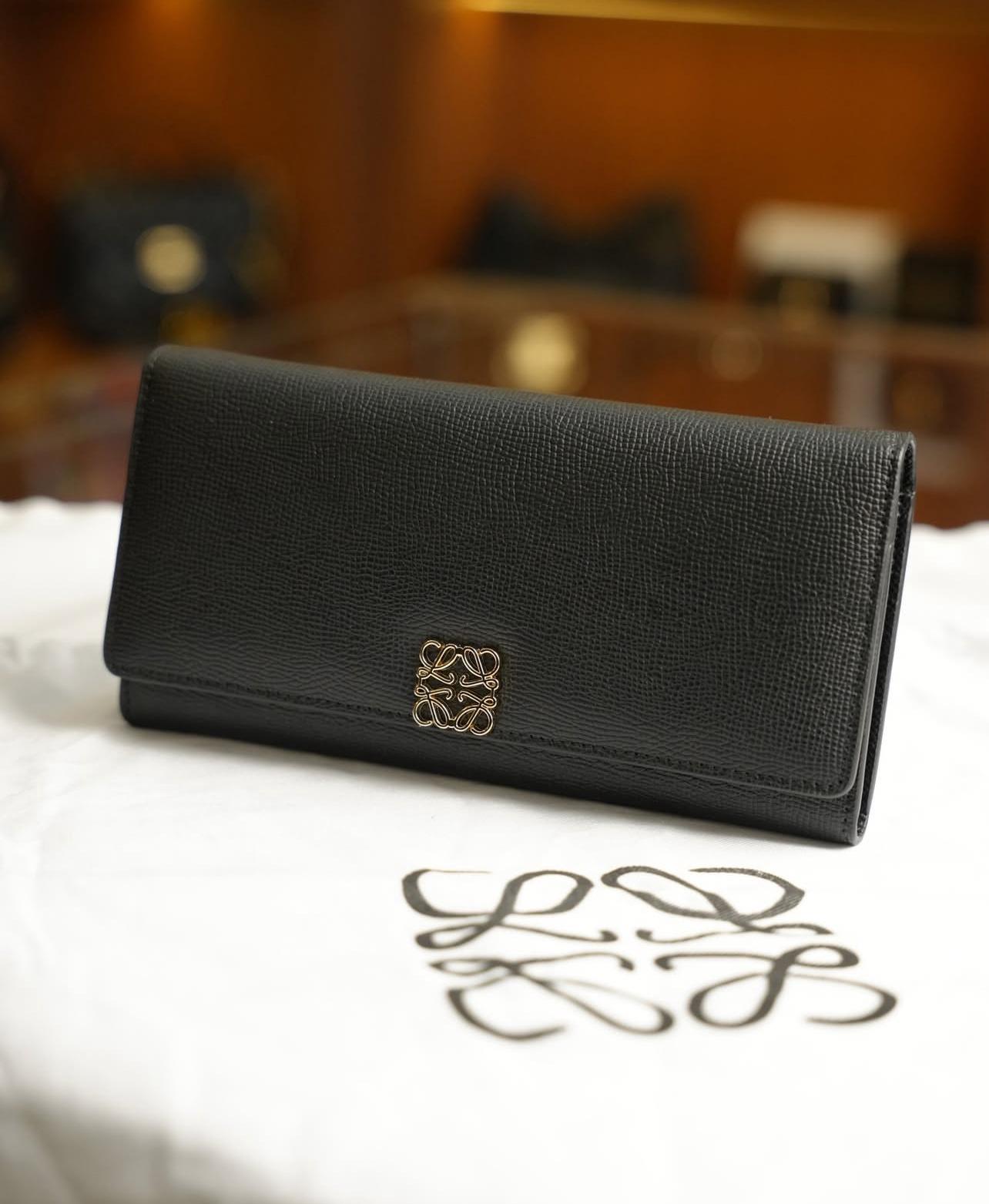 Loewe Anagram Deri Cüzdan – Siyah